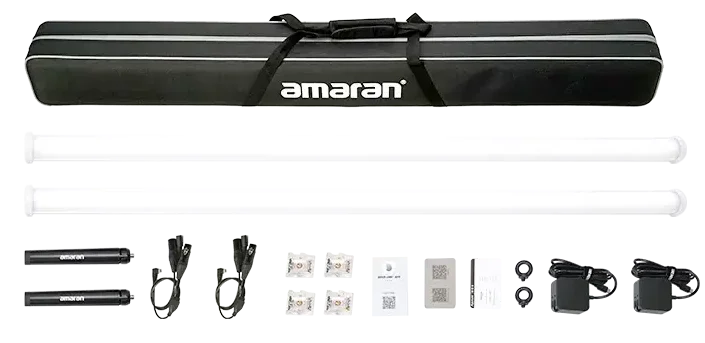 Amaran PT4c Pixel Tube RGB 4' 2-Light Production Kit - CineVic